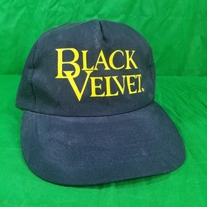 Black Velvet Trucker Hat Nylon Snapback Cap